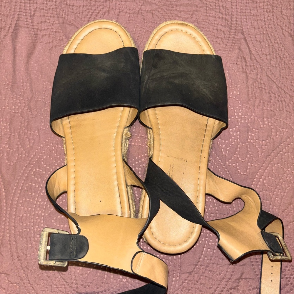Black and Tan Women's Sandals